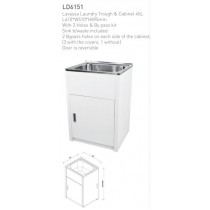 ECT Lavassa Laundry Trough & Cabinet 45L L610*W510*H895mm